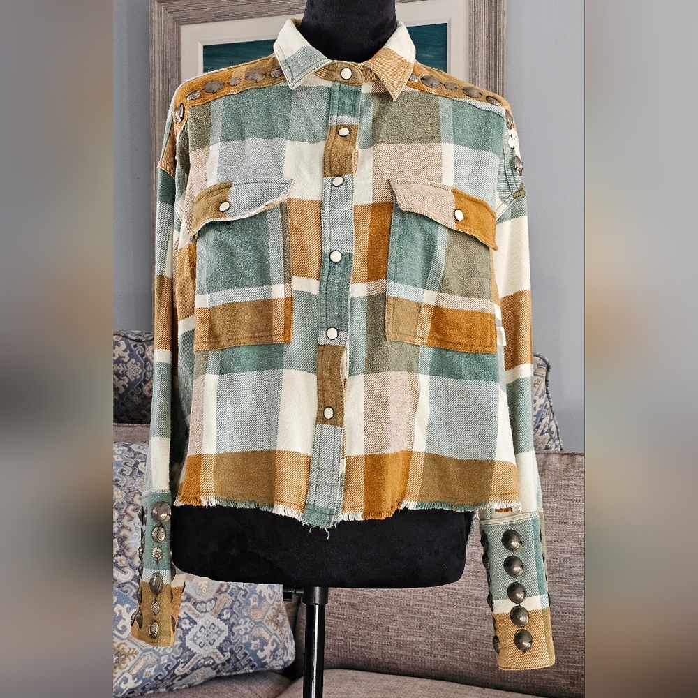 Free People We The Free Austin Plaid Size XS